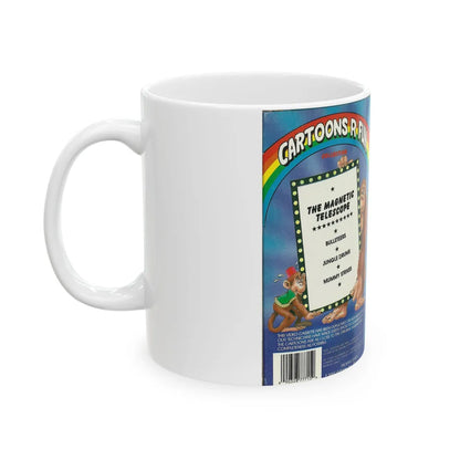 CARTOONS R FUN COLLECTION SUPERMAN THE MAGNETIC TELESCOPE (VHS COVER) - White Coffee Mug-Go Mug Yourself