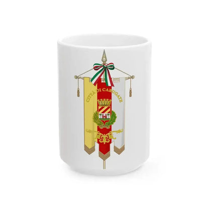 Carugate-Gonfalone (Italy) White Coffee Mug 15oz - Go Mug Yourself