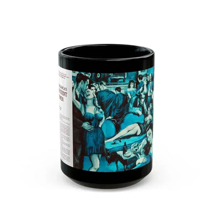 Casablanca's Impatient Women, Men magazine, c. 1958 - Black Coffee Mug 15oz - Go Mug Yourself