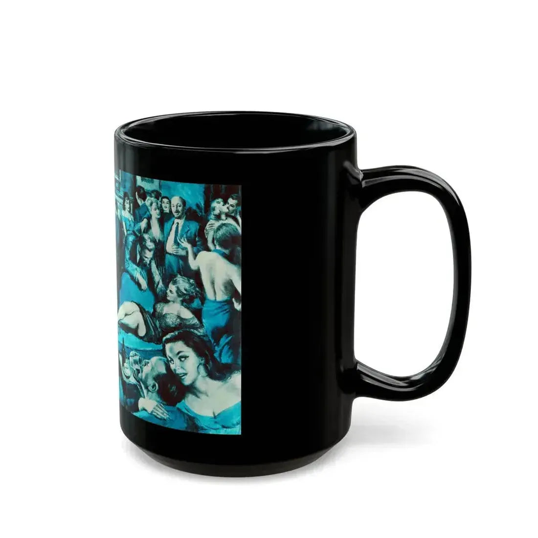 Casablanca's Impatient Women, Men magazine, c. 1958 - Black Coffee Mug - Go Mug Yourself