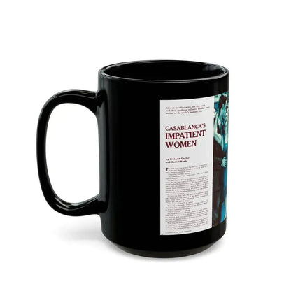Casablanca's Impatient Women, Men magazine, c. 1958 - Black Coffee Mug - Go Mug Yourself