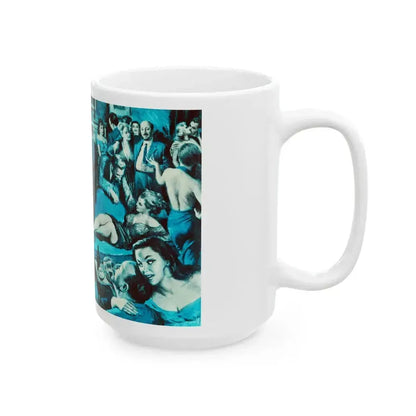 Casablanca's Impatient Women, Men magazine, c. 1958 - White Coffee Mug - Go Mug Yourself