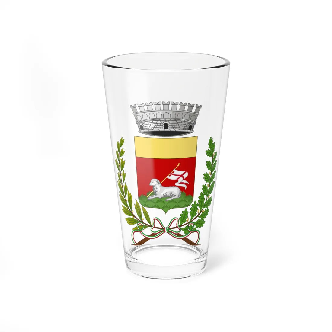 Casavatore-Stemma (Italy) (Coat of Arms) Pint Glass 16oz 16oz - Go Mug Yourself