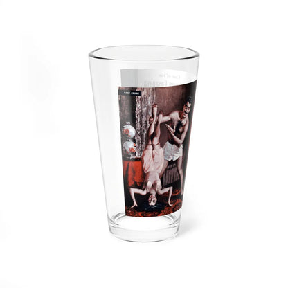 Case of the Courtroom Casanova, Cavalier magazine, June 1954 (Magazine Illustration) Pint Glass 16oz-Go Mug Yourself