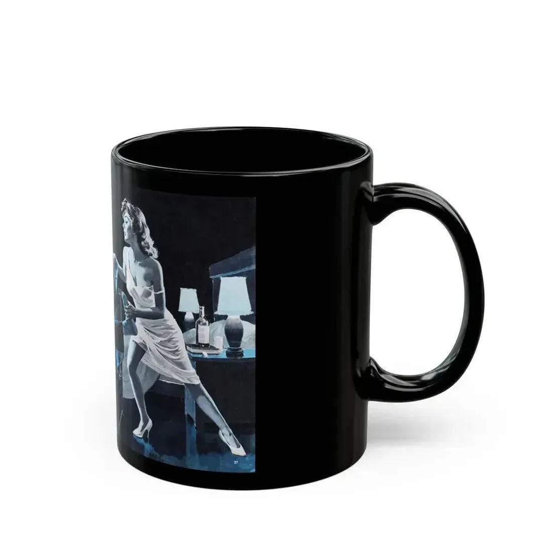 Case of the Girls Who Lost Her Grip - Black Coffee Mug - Go Mug Yourself