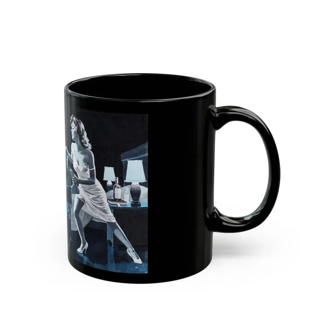 Case of the Girls Who Lost Her Grip - Black Coffee Mug - Go Mug Yourself