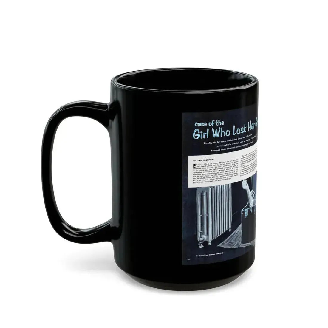 Case of the Girls Who Lost Her Grip - Black Coffee Mug - Go Mug Yourself