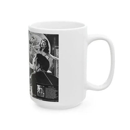 Case of the Silken Spider, Man's Illustrated, November 1958 - White Coffee Mug - Go Mug Yourself