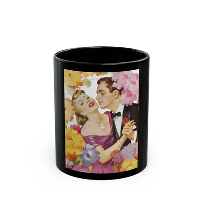 Cashmere Bouquet Soap ad, Cosmopolitan, August 1952_ detail - Black Coffee Mug 11oz - Go Mug Yourself