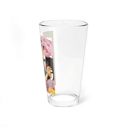 Cashmere Bouquet Soap ad, Cosmopolitan, August 1952_ detail (Magazine Illustration) Pint Glass 16oz - Go Mug Yourself