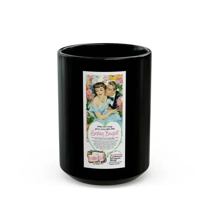 Cashmere Bouquet Soap ad, McCall's, February 1953 - Black Coffee Mug 15oz - Go Mug Yourself