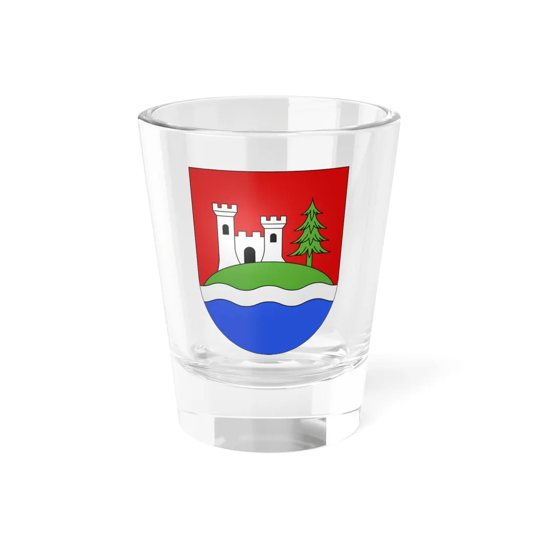 Caslano-coat of arms (Switzerland) (Coat of Arms) Shot Glass 1.5oz 1.5oz - Go Mug Yourself