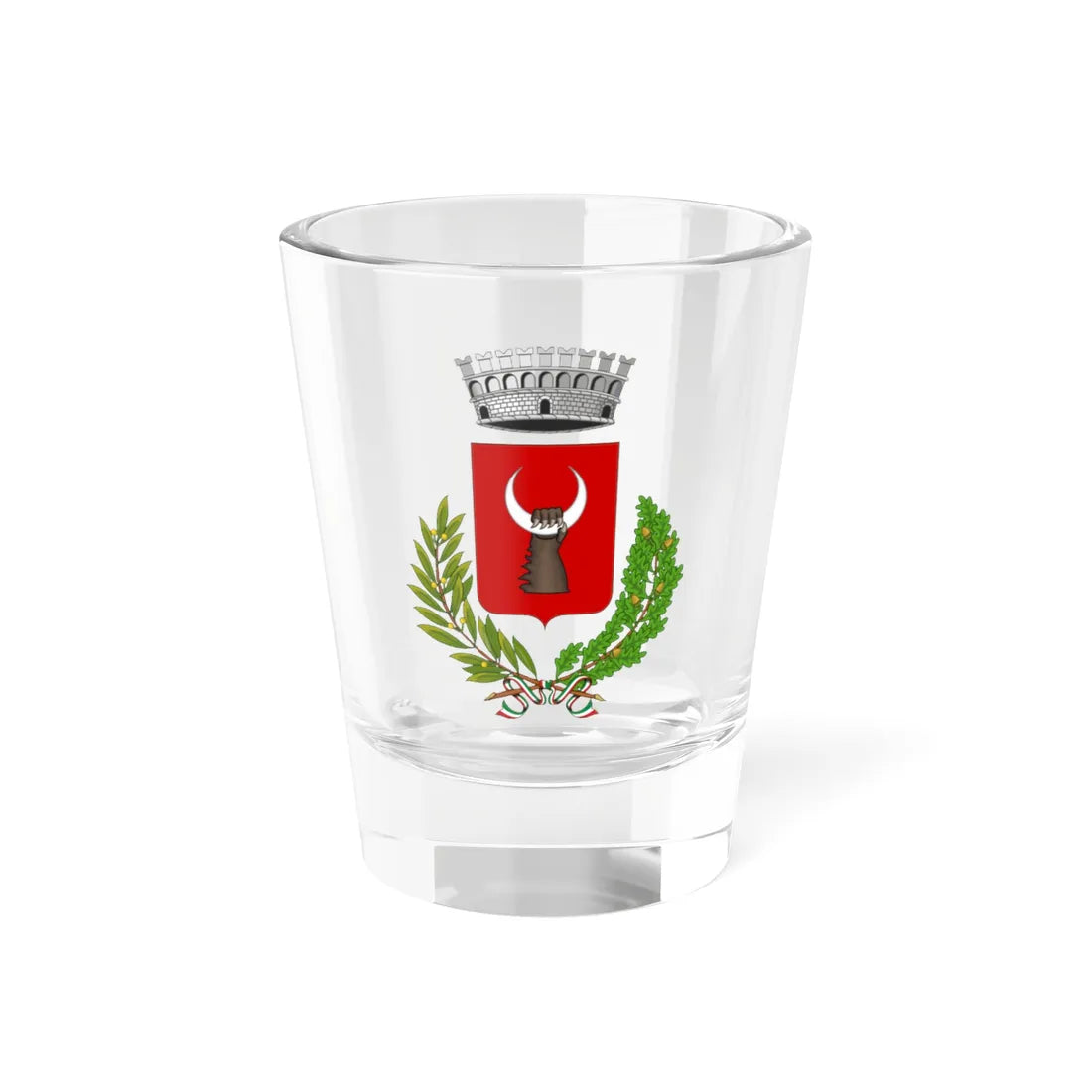 Casola in Lunigiana-Stemma (Italy) (Coat of Arms) Shot Glass 1.5oz 1.5oz - Go Mug Yourself
