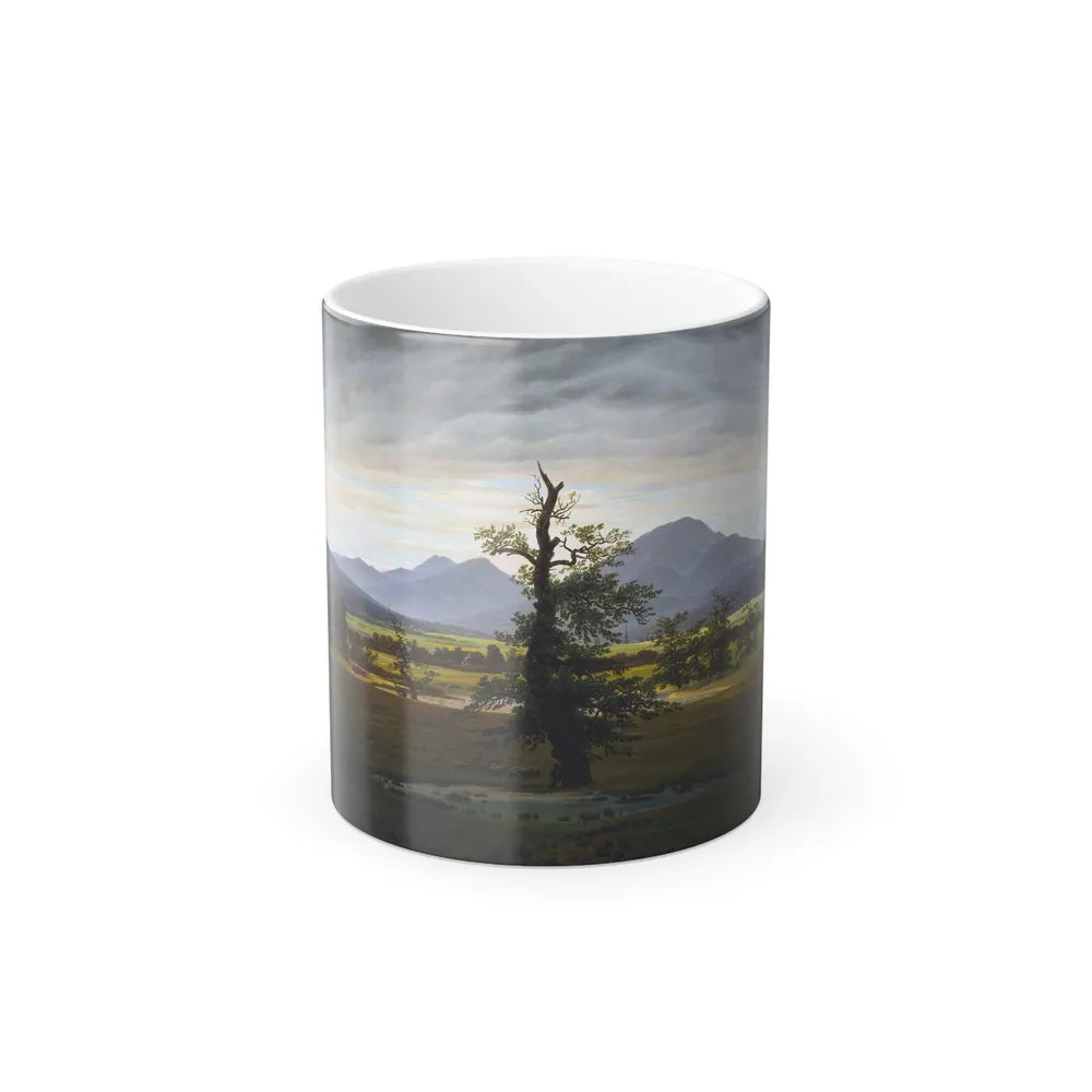 Caspar David Friedrich (1774-1840) Der einsame Baum - Oil on Canvas 1822 - Color Changing Mug 11oz-11oz-Go Mug Yourself