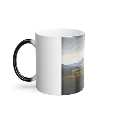 Caspar David Friedrich (1774-1840) Der einsame Baum - Oil on Canvas 1822 - Color Changing Mug 11oz-Go Mug Yourself