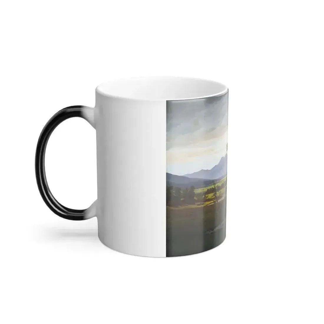 Caspar David Friedrich (1774-1840) Der einsame Baum - Oil on Canvas 1822 - Color Changing Mug 11oz - Go Mug Yourself