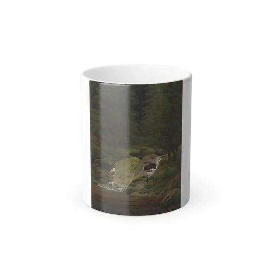 Caspar David Friedrich (1774-1840) Tannen am Wasserfall (The Evergreens by the Waterfall) - Color Changing Mug 11oz Default Title 11oz - Go Mug Yourself