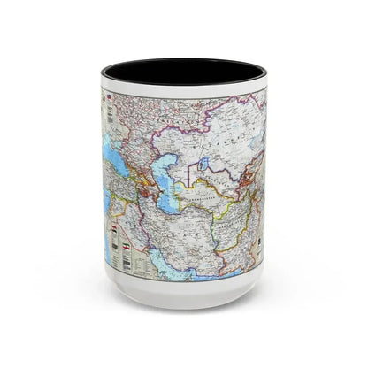 Caspian Region- Promise and Peril (1999) (Map) Accent Coffee Mug 15oz Black - Go Mug Yourself