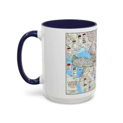 Caspian Region- Promise and Peril (1999) (Map) Accent Coffee Mug - Go Mug Yourself
