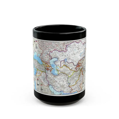 Caspian Region- Promise and Peril (1999) (Map) Black Coffee Mug 15oz - Go Mug Yourself