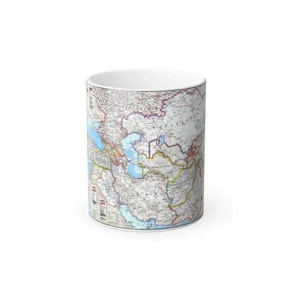 Caspian Region- Promise and Peril (1999) (Map) Color Changing Mug 11oz Default Title - Go Mug Yourself
