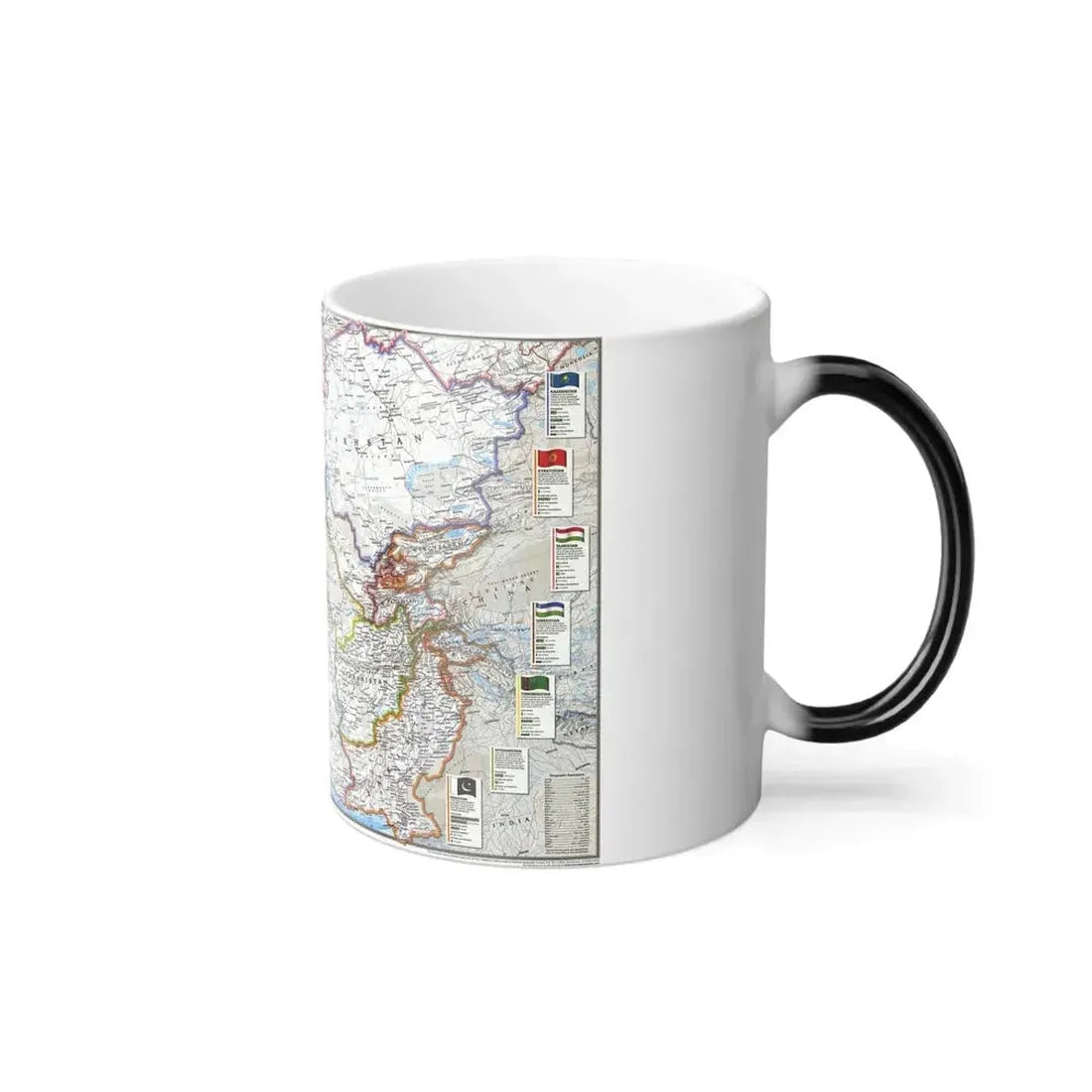 Caspian Region- Promise and Peril (1999) (Map) Color Changing Mug 11oz - Go Mug Yourself