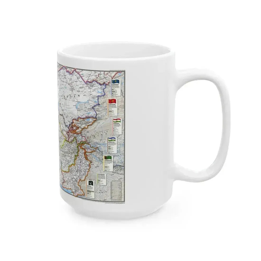 Caspian Region- Promise and Peril (1999) (Map) White Coffee Mug - Go Mug Yourself