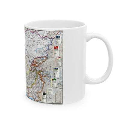 Caspian Region- Promise and Peril (1999) (Map) White Coffee Mug-Go Mug Yourself