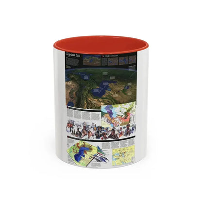 Caspian Sea (1999) (Map) Accent Coffee Mug 11oz Red - Go Mug Yourself