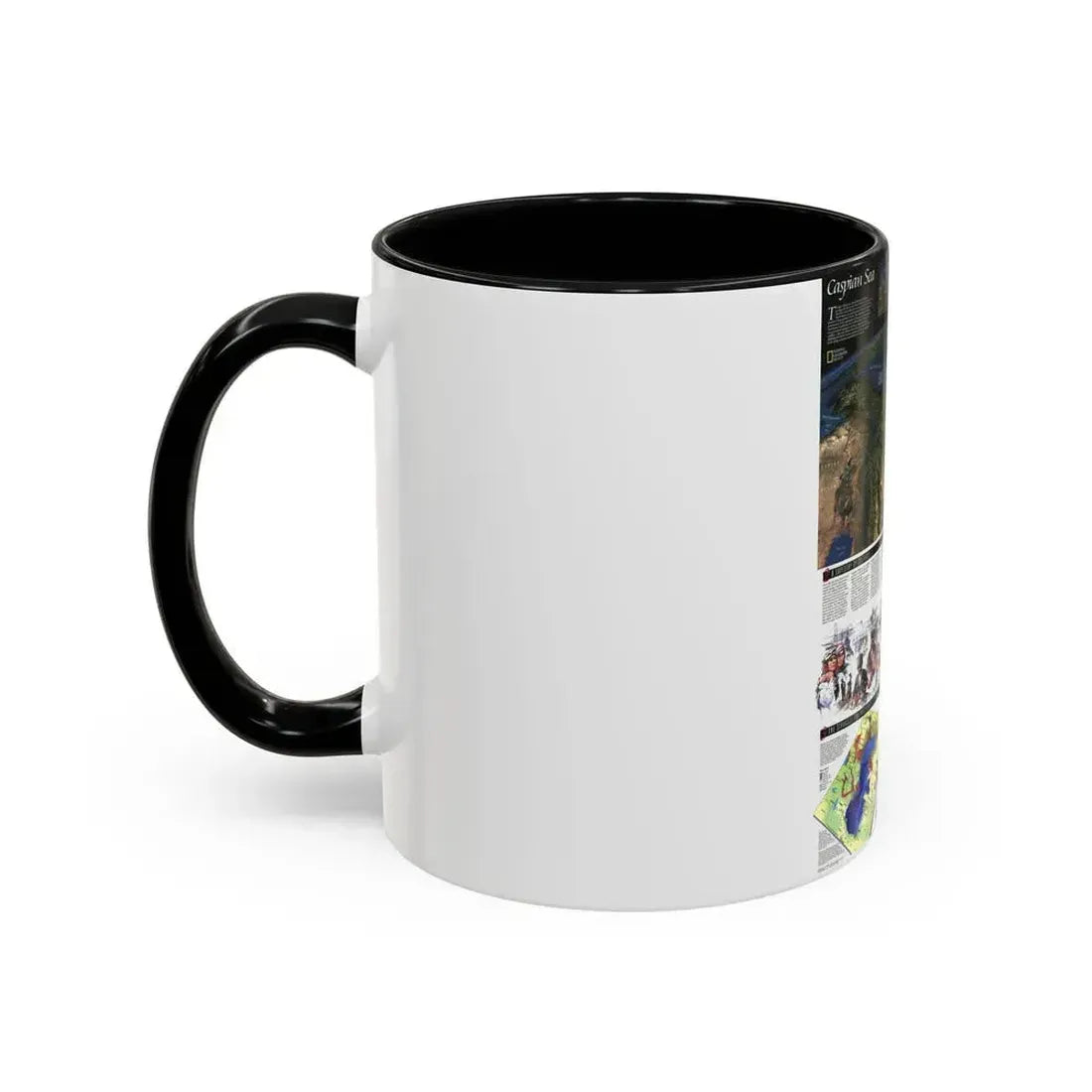 Caspian Sea (1999) (Map) Accent Coffee Mug - Go Mug Yourself
