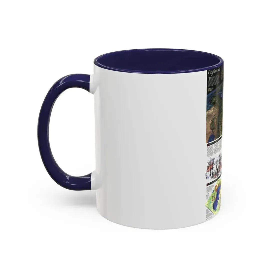 Caspian Sea (1999) (Map) Accent Coffee Mug - Go Mug Yourself