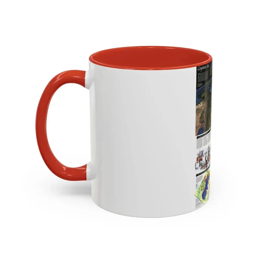 Caspian Sea (1999) (Map) Accent Coffee Mug - Go Mug Yourself