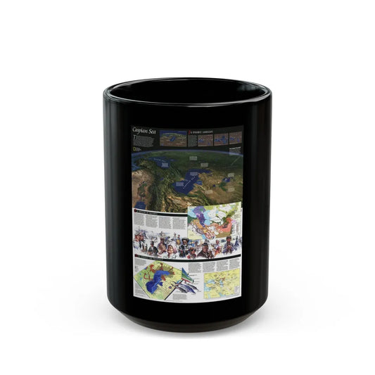 Caspian Sea (1999) (Map) Black Coffee Mug-15oz-Go Mug Yourself