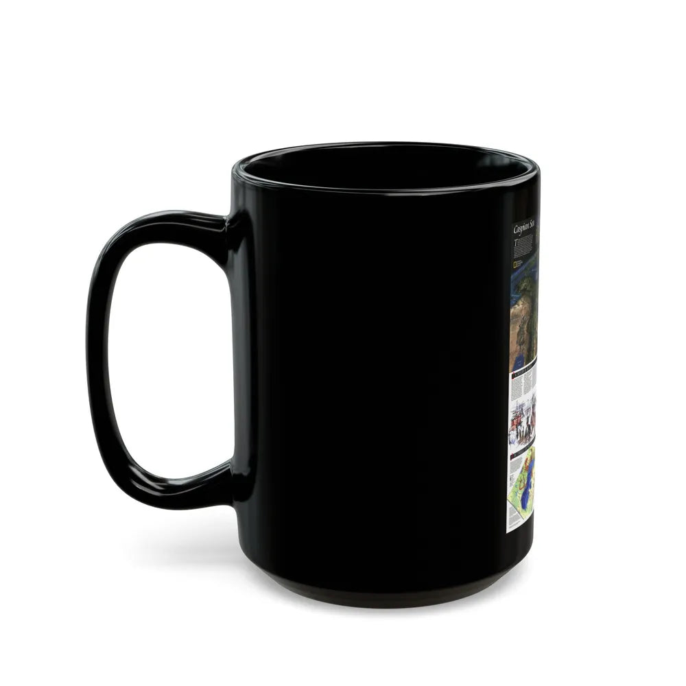 Caspian Sea (1999) (Map) Black Coffee Mug-Go Mug Yourself