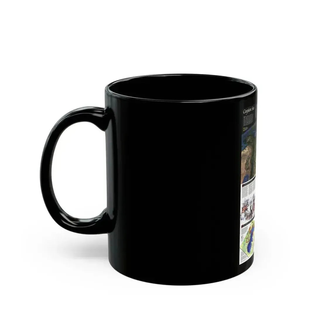 Caspian Sea (1999) (Map) Black Coffee Mug - Go Mug Yourself