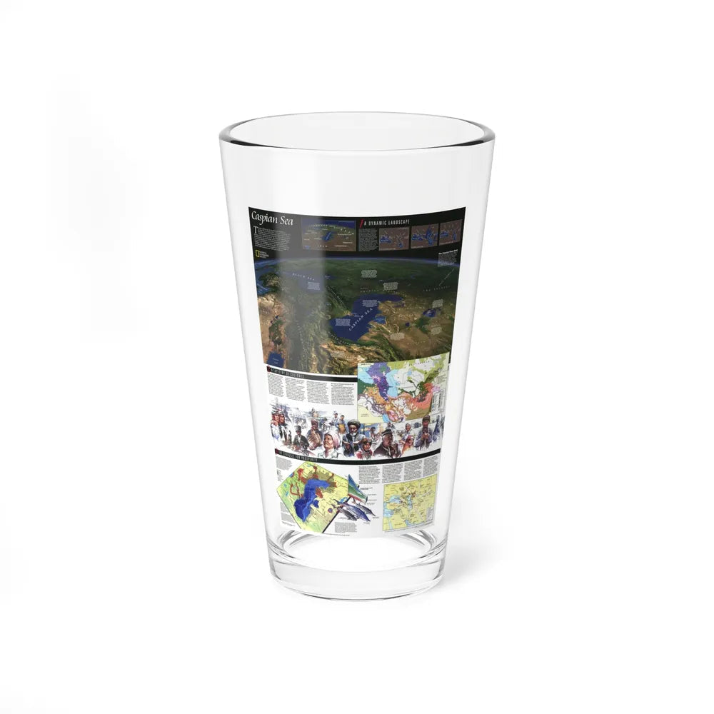 Caspian Sea (1999) (Map) Pint Glass 16oz-16oz-Go Mug Yourself