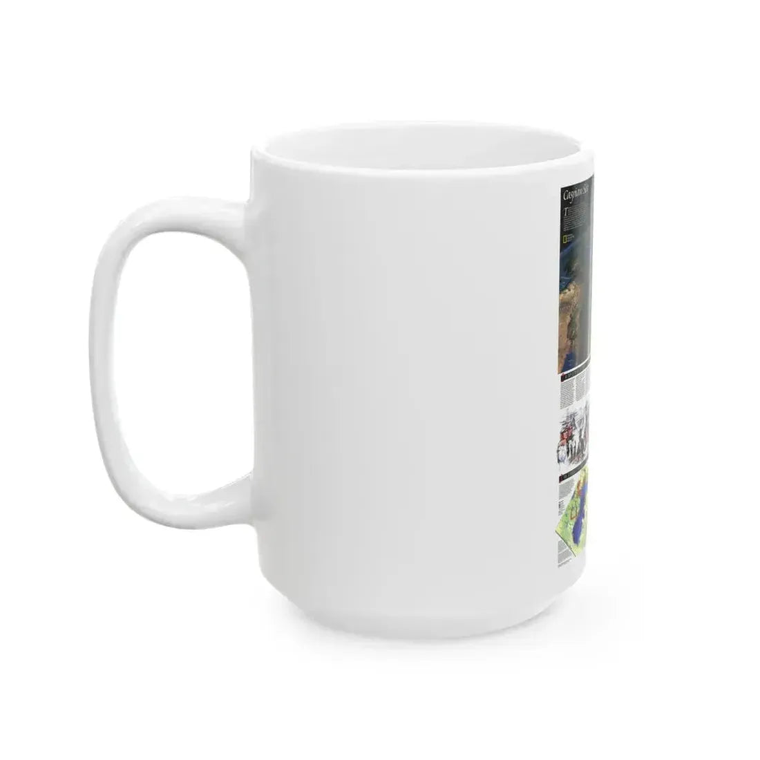 Caspian Sea (1999) (Map) White Coffee Mug - Go Mug Yourself
