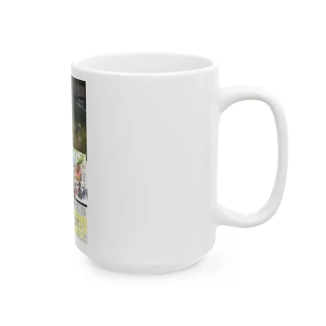 Caspian Sea (1999) (Map) White Coffee Mug - Go Mug Yourself