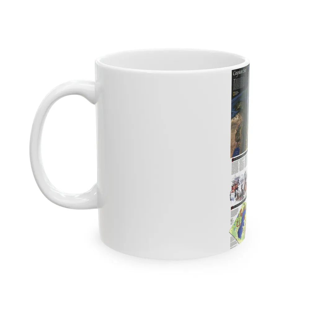 Caspian Sea (1999) (Map) White Coffee Mug-Go Mug Yourself