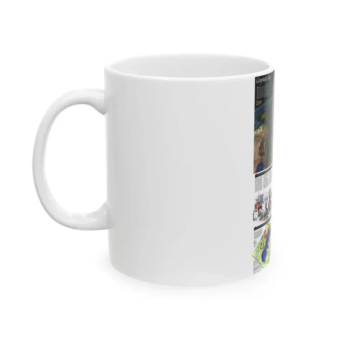 Caspian Sea (1999) (Map) White Coffee Mug - Go Mug Yourself