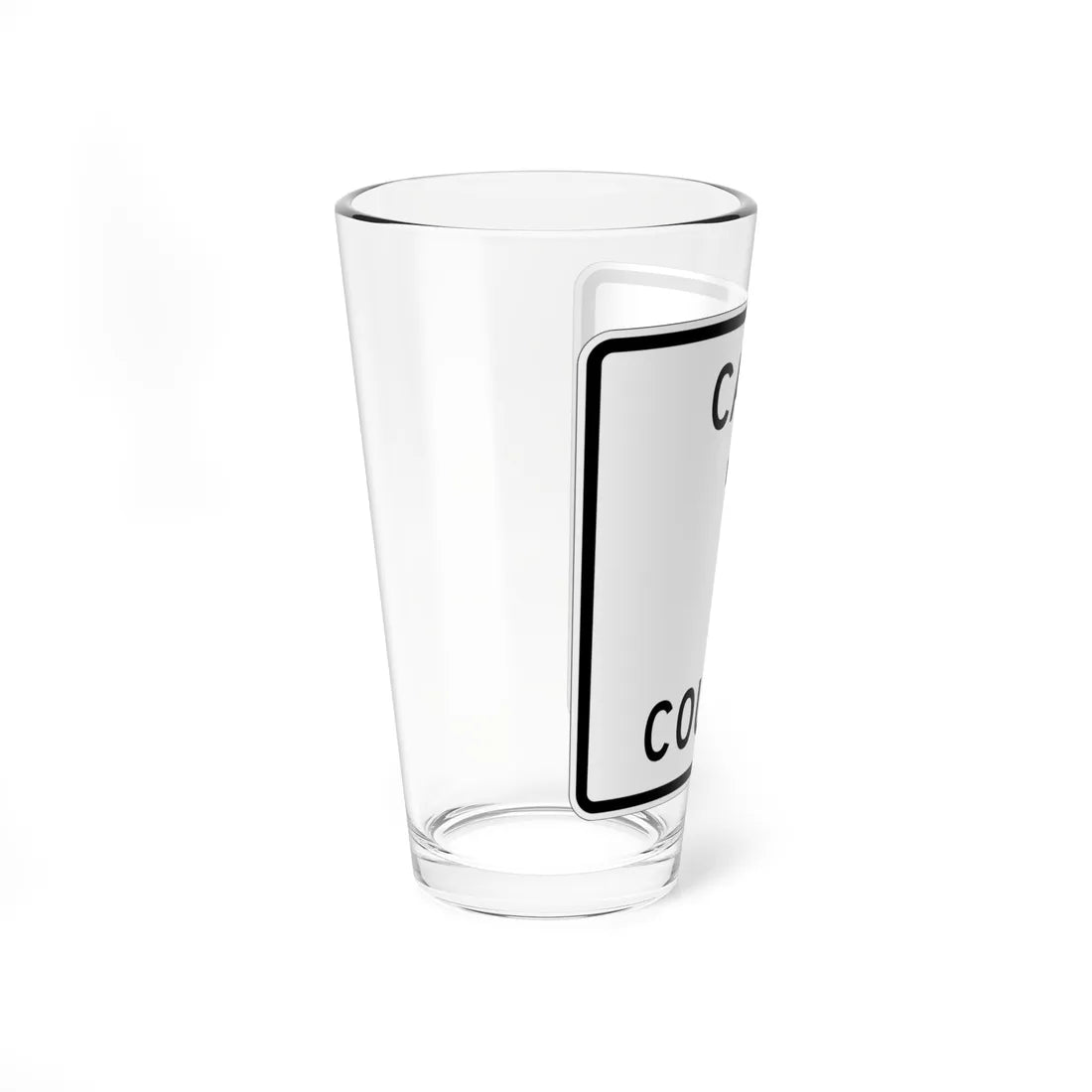 Cass County 1 MN (Minnesota) (Road Sign) Pint Glass 16oz - Go Mug Yourself