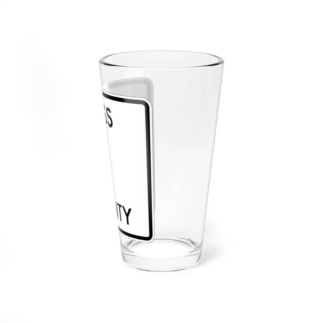 Cass County 1 MN (Minnesota) (Road Sign) Pint Glass 16oz - Go Mug Yourself