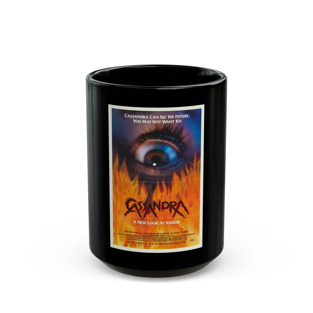 CASSANDRA 1987 Movie Poster - Black Coffee Mug-15oz-Go Mug Yourself