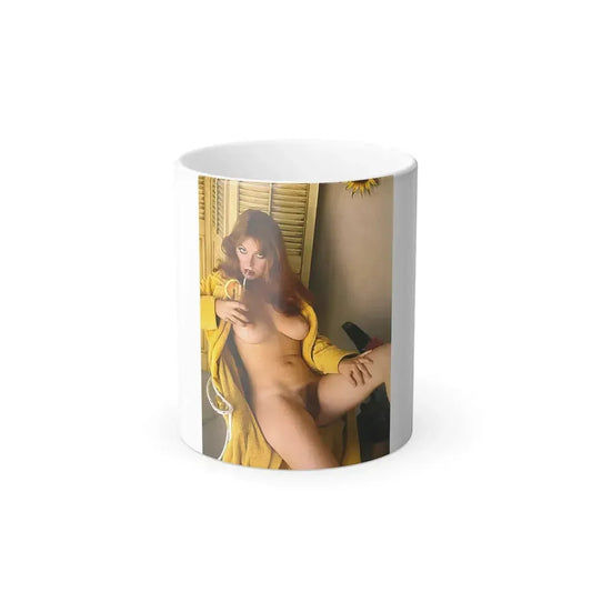 Cassandra Peterson #16 - Nude High Society Photo Shoot '74 (Vintage Female Icon) Color Changing Mug 11oz 11oz - Go Mug Yourself