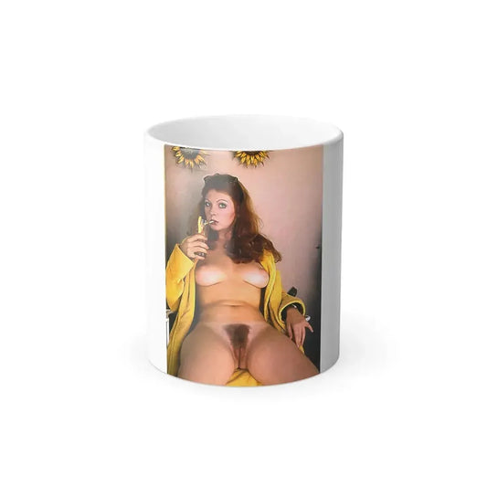 Cassandra Peterson #17 - Nude High Society Photo Shoot '74 (Vintage Female Icon) Color Changing Mug 11oz 11oz - Go Mug Yourself