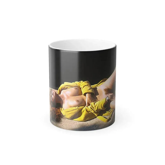 Cassandra Peterson #20 - Nude High Society Photo Shoot '74 (Vintage Female Icon) Color Changing Mug 11oz 11oz - Go Mug Yourself