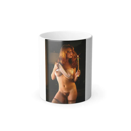 Cassandra Peterson #26 - Nude High Society Photo Shoot '74 (Vintage Female Icon) Color Changing Coffee Mug 11oz - Go Mug Yourself