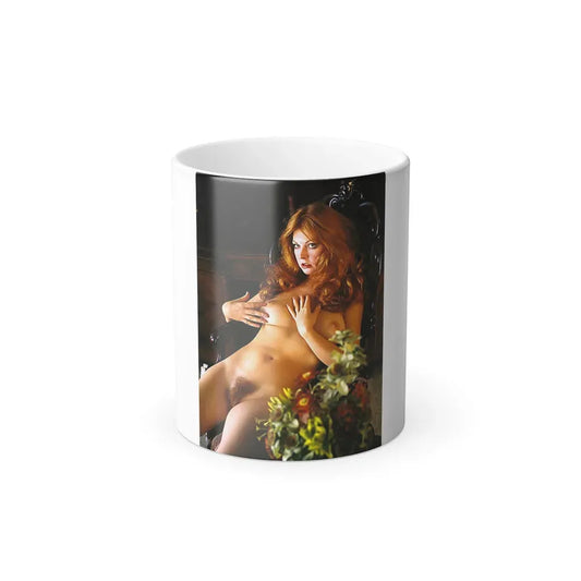 Cassandra Peterson #27 - Nude High Society Photo Shoot '74 (Vintage Female Icon) Color Changing Coffee Mug 11oz - Go Mug Yourself