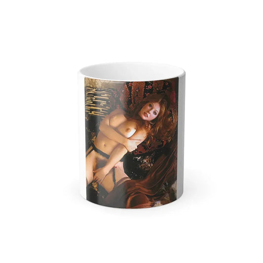 Cassandra Peterson #32 - Nude High Society Photo Shoot '74 (Vintage Female Icon) Color Changing Coffee Mug 11oz - Go Mug Yourself