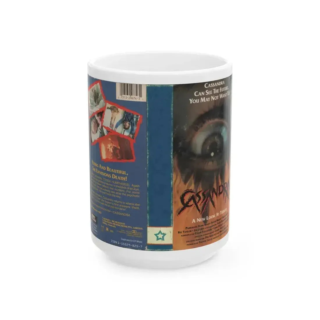 CASSANDRA VERSION2 (VHS COVER) - White Coffee Mug 15oz - Go Mug Yourself